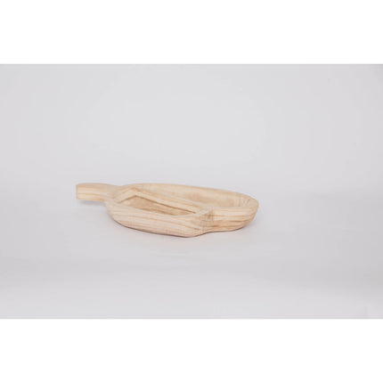 Tablett für Snacks DKD Home Decor 38 x 21 x 5 cm 30 x 21 x 5 cm natürlich Hellbraun Tropical