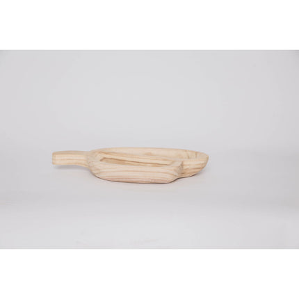 Tablett für Snacks DKD Home Decor 38 x 21 x 5 cm 30 x 21 x 5 cm natürlich Hellbraun Tropical