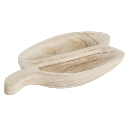 Tablett für Snacks DKD Home Decor 38 x 21 x 5 cm 30 x 21 x 5 cm natürlich Hellbraun Tropical