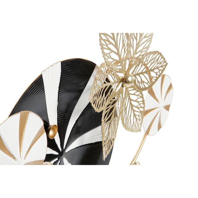 Deko-Figur DKD Home Decor Schwarz Gold Metall Moderne (62 x 9 x 61,6 cm)