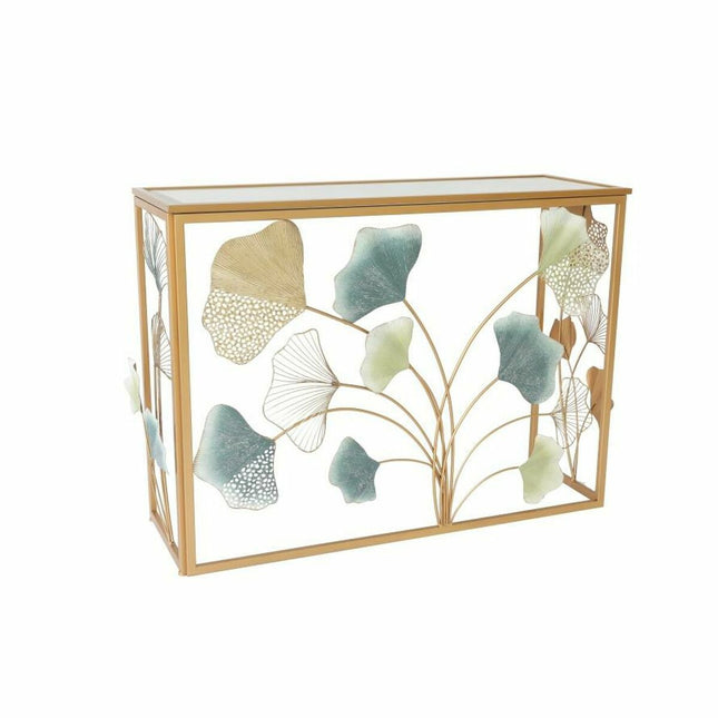 Konsole DKD Home Decor Spiegel Gold Metall Bunt (108 x 37 x 80 cm)