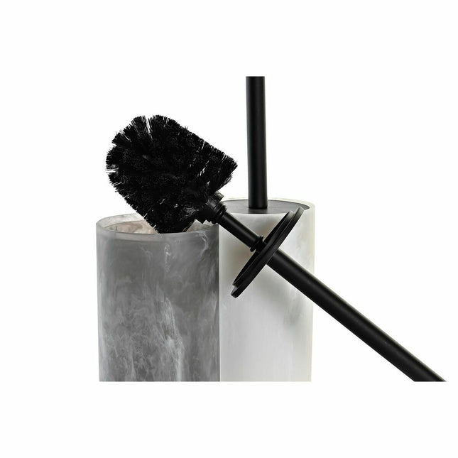 Toilettenbürste DKD Home Decor Edelstahl Harz (9,5 x 9,5 x 38 cm) (2 Stück)