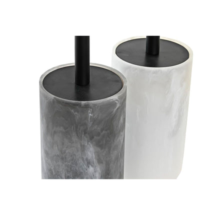 Toilettenbürste DKD Home Decor Edelstahl Harz (9,5 x 9,5 x 38 cm) (2 Stück)