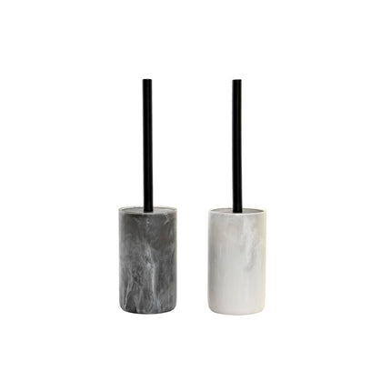 Toilettenbürste DKD Home Decor Edelstahl Harz (9,5 x 9,5 x 38 cm) (2 Stück)