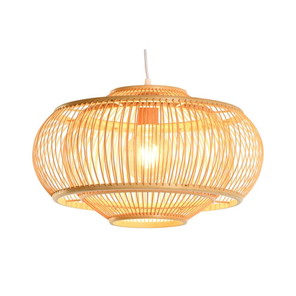 Deckenlampe DKD Home Decor Hellbraun Bambus 50 W (44 x 44 x 25 cm)