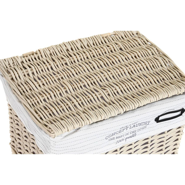 Korbsatz DKD Home Decor Beige Polyester korb (44 x 34 x 56 cm)