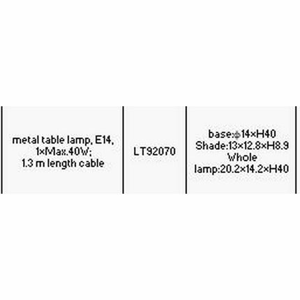 Tischlampe DKD Home Decor 20 x 14 x 40 cm Metall 220 V 40 W 25 W 4 Stücke