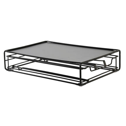 Organizer für Kaffeekapseln DKD Home Decor 21 x 31 x 7,5 cm Schwarz Metall