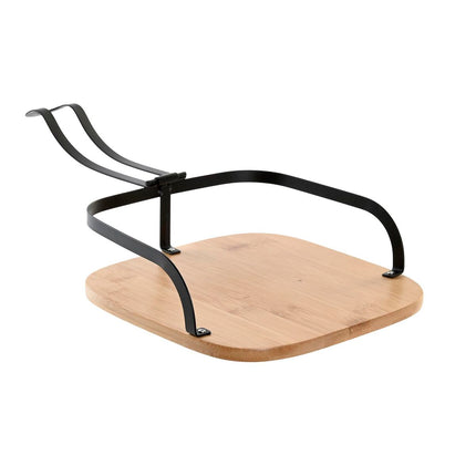 Serviettenring DKD Home Decor natürlich Schwarz Stahl Bambus 20 x 20 x 7 cm