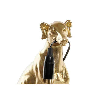 Tischlampe DKD Home Decor Hund Golden Harz 25 W (25,5 x 16,5 x 36 cm)