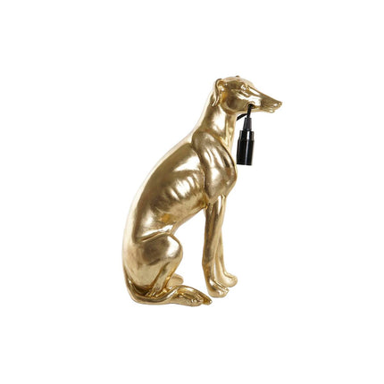 Tischlampe DKD Home Decor Hund Golden Harz 25 W (25,5 x 16,5 x 36 cm)