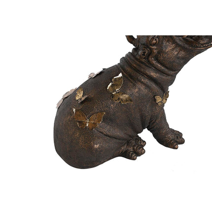 Beistelltisch DKD Home Decor 60 x 49 x 58 cm Kristall Schwarz Gold Harz