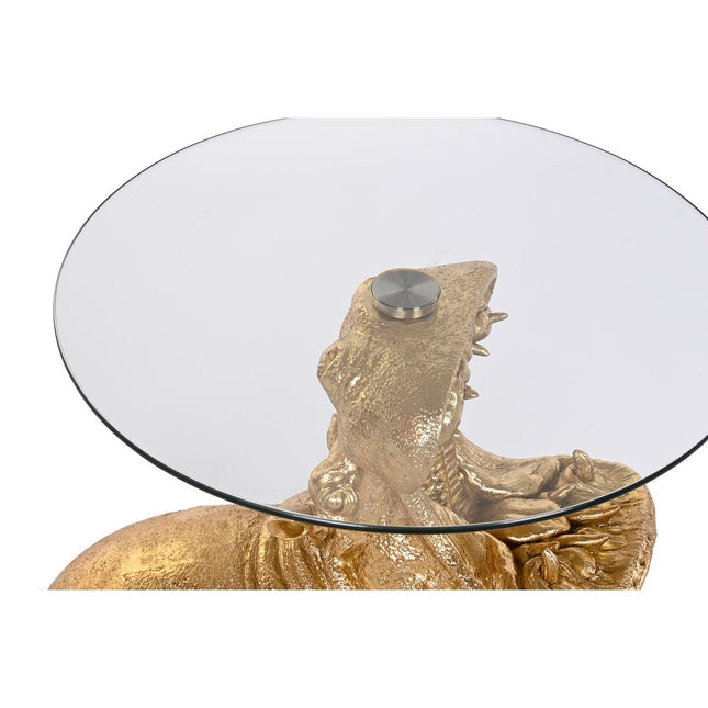 Beistelltisch DKD Home Decor 60 x 49 x 58 cm Kristall Gold Harz
