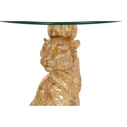 Beistelltisch DKD Home Decor 41,5 x 36,5 x 51,5 cm Kristall Gold Harz