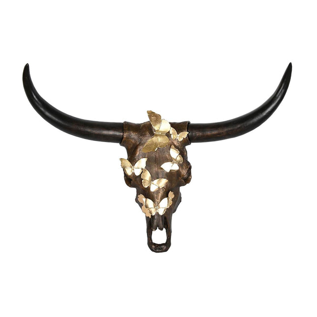 Deko-Figur DKD Home Decor Ochs Harz Boho (93 x 25 x 68 cm)