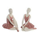 Deko-Figur DKD Home Decor 16 x 11 x 17 cm Ballett-Tänzerin Romantisch (2 Stück)