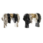 Deko-Figur DKD Home Decor Kopf 31,5 x 16,5 x 22,5 cm (2 Stück)