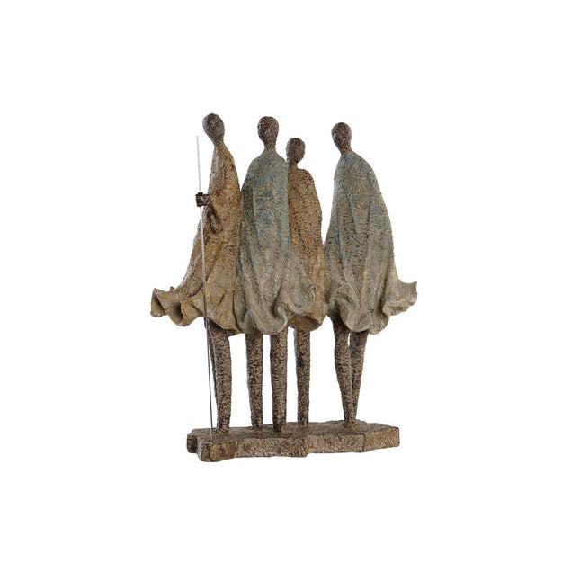 Deko-Figur DKD Home Decor Afrikanerin Harz Bunt (33,5 x 14,5 x 41 cm)