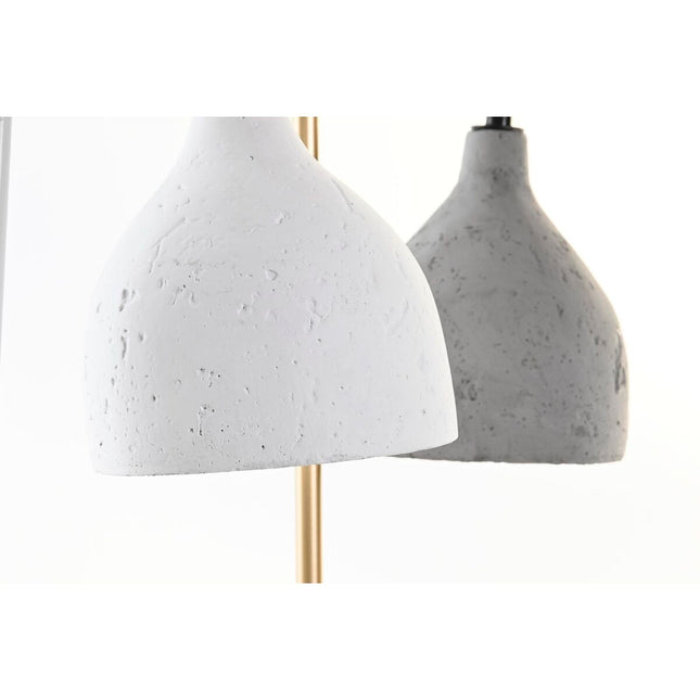 Tischlampe DKD Home Decor 21 x 17 x 49 cm Metall Zement 220 V 50 W (2 Stück)