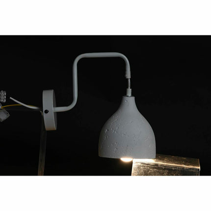Wandleuchte DKD Home Decor 14 x 27 x 26 cm Metall Zement Dunkelgrau 220 V 50 W Moderne (2 Stück)