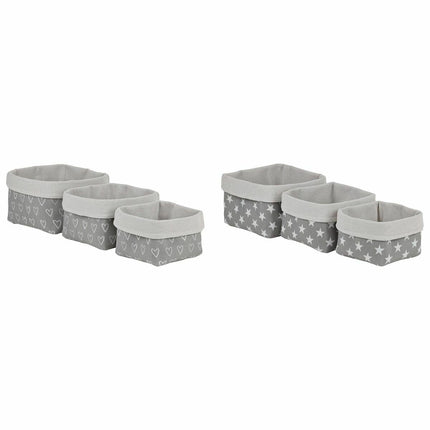 Korb-Set DKD Home Decor 23 x 23 x 16 cm Moosgummi (2 Stück)