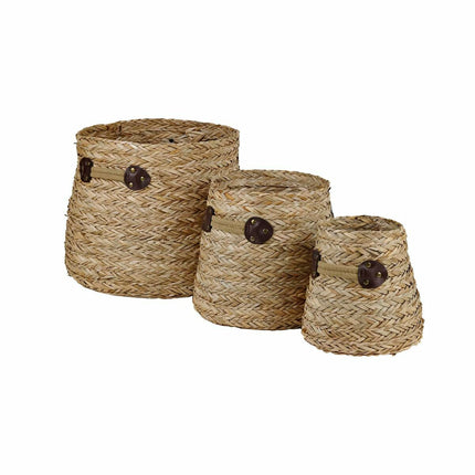 Korb-Set DKD Home Decor Seegras (30 x 30 x 28 cm)
