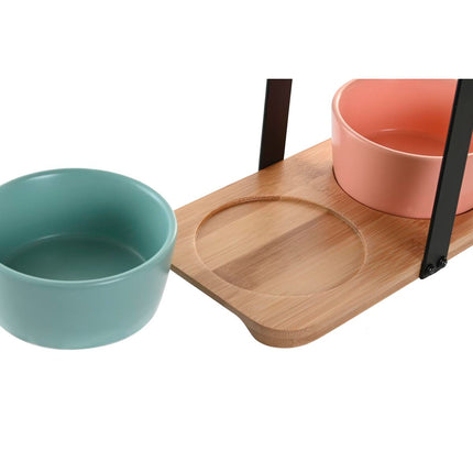 Satz für Appetithäppchen DKD Home Decor 20 x 10,5 x 14 cm Porzellan Bunt 3 Stücke