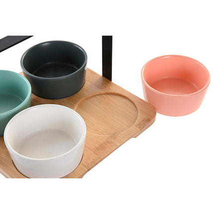 Satz für Appetithäppchen DKD Home Decor 20 x 20 x 14 cm Porzellan Bunt
