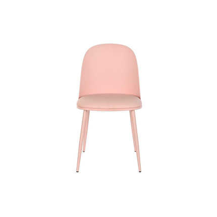 Esszimmerstuhl DKD Home Decor Rosa Polyurethan Polypropylen (45 x 46 x 81 cm)