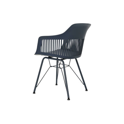 Stuhl DKD Home Decor 57 x 57 x 80,5 cm Marineblau