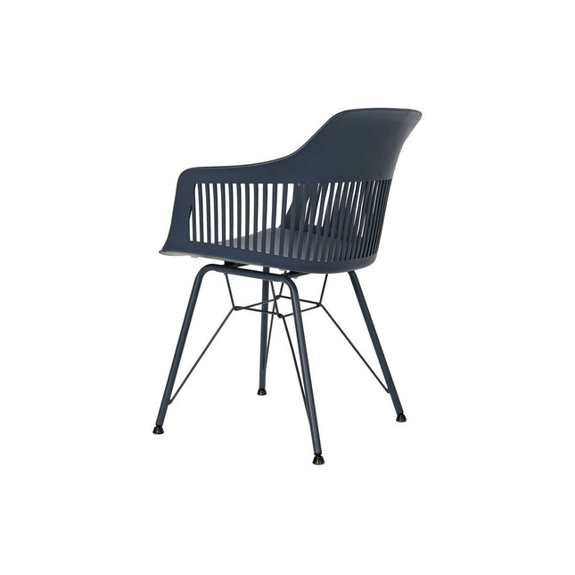 Stuhl DKD Home Decor 57 x 57 x 80,5 cm Marineblau