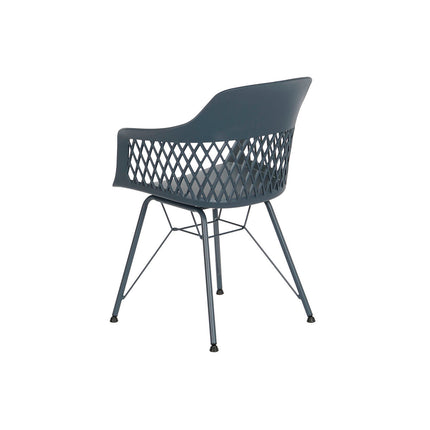 Stuhl DKD Home Decor 57 x 57 x 80,5 cm Marineblau