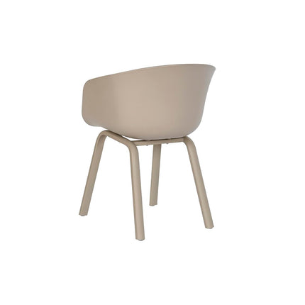 Esszimmerstuhl DKD Home Decor Beige Metall Polypropylen (58 x 56 x 78 cm)