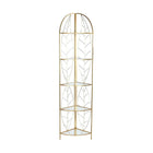 Regal DKD Home Decor Spiegel Gold Metall (33 x 33 x 181,5 cm)