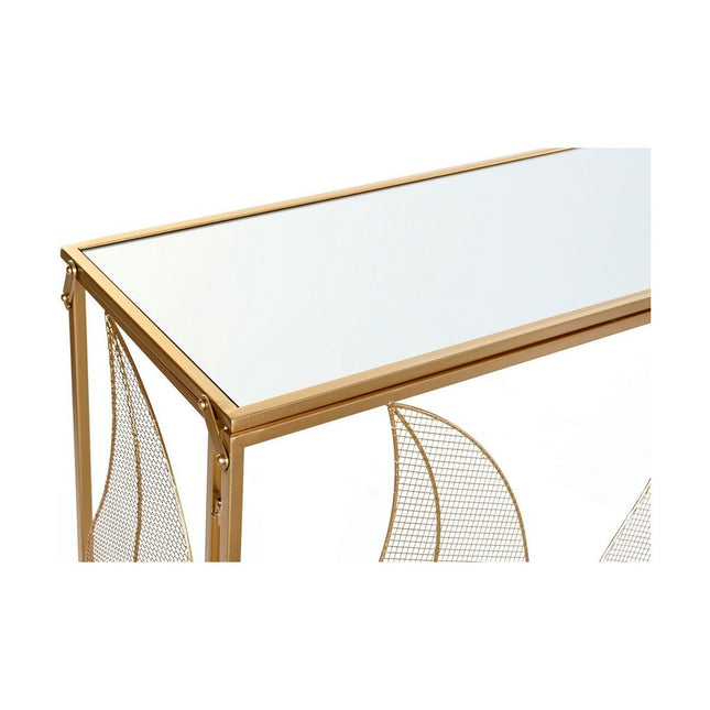 Konsole DKD Home Decor Spiegel Gold Metall (111 x 32 x 77 cm)