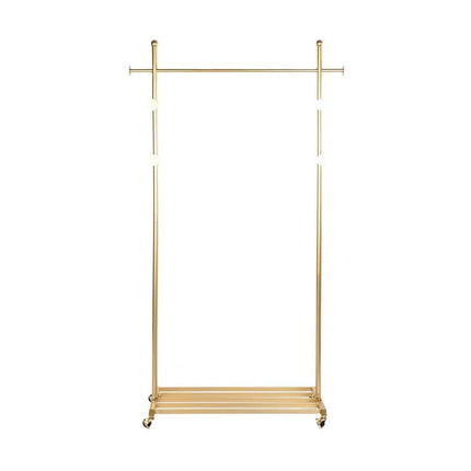 Garderobenständer mit Rädern DKD Home Decor Golden Metall (100 x 35 x 172 cm)