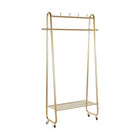 Garderobenständer mit Rädern DKD Home Decor Gold Metall (105 x 36 x 177 cm)