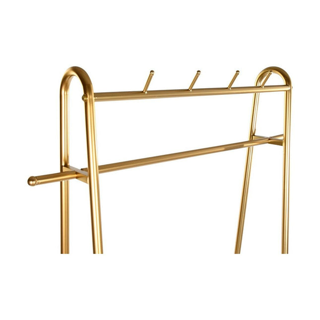Garderobenständer mit Rädern DKD Home Decor Gold Metall (105 x 36 x 177 cm)