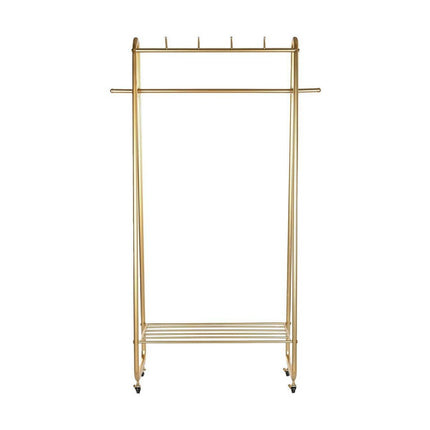 Garderobenständer mit Rädern DKD Home Decor Gold Metall (105 x 36 x 177 cm)