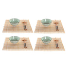 Sushi-Set DKD Home Decor 14,5 x 14,5 x 35 cm Steingut Orientalisch (16 Stücke)