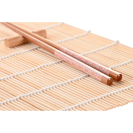 Sushi-Set DKD Home Decor 14,5 x 14,5 x 31 cm Pink Mandala Steingut Orientalisch (16 Stücke)