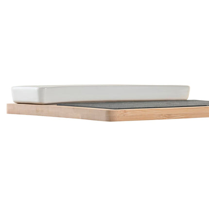 Satz für Appetithäppchen DKD Home Decor 24 x 7 x 2,5 cm natürlich Schwarz Tafel