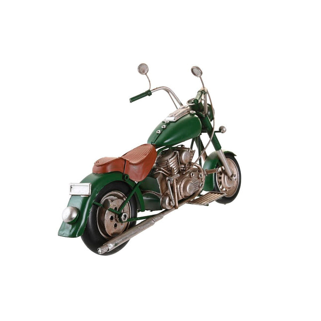 Deko-Figur DKD Home Decor 28 x 10 x 17 cm Motorrad Weiß grün Himmelsblau Vintage (3 Stücke)