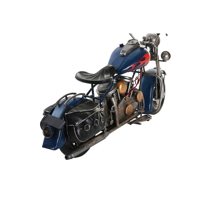 Deko-Figur DKD Home Decor 36 x 14 x 21 cm Rot Blau Motorrad Gelb Vintage (2 Stück)