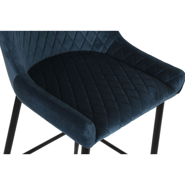 Hocker DKD Home Decor 47 x 58 x 96,5 cm Metall Marineblau