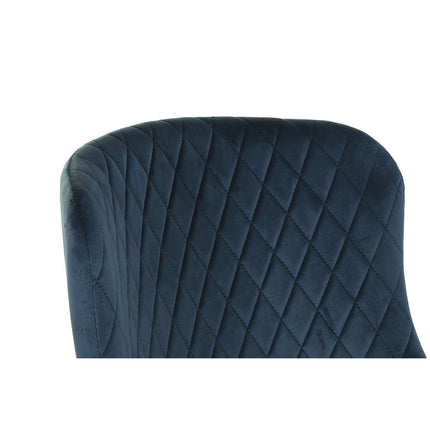 Hocker DKD Home Decor 47 x 58 x 96,5 cm Metall Marineblau
