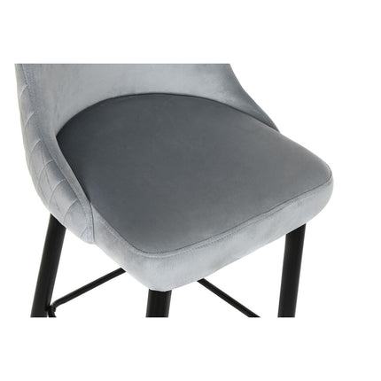 Hocker DKD Home Decor 51 x 68 x 110 cm 51 x 56 x 110 cm Grau Metall zweifarbig
