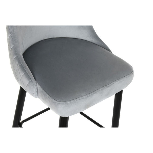 Hocker DKD Home Decor 51 x 68 x 110 cm 51 x 56 x 110 cm Grau Metall zweifarbig