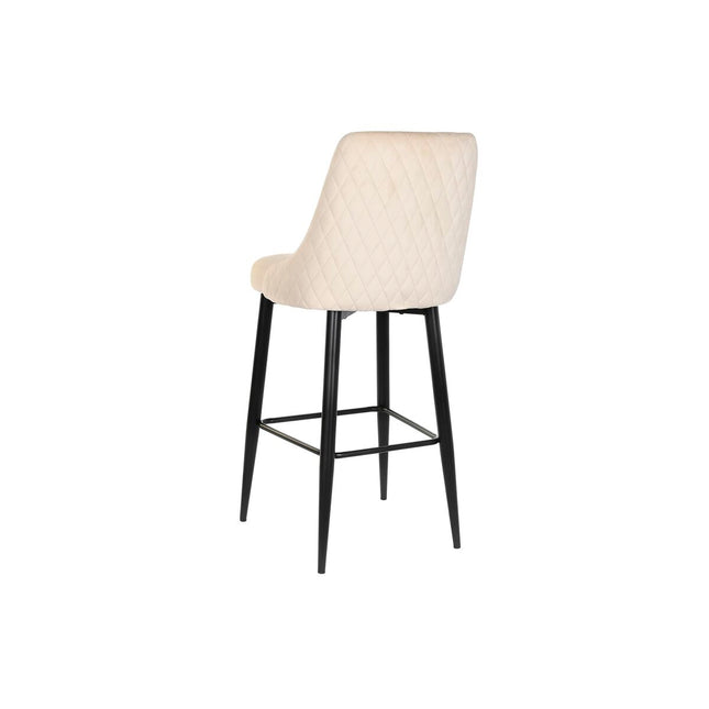 Hocker DKD Home Decor Schwarz Beige Metall zweifarbig (51 x 68 x 110 cm)