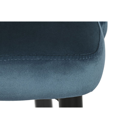 Hocker DKD Home Decor 51 x 68 x 110 cm 51 x 56 x 110 cm Schwarz Blau Metall zweifarbig